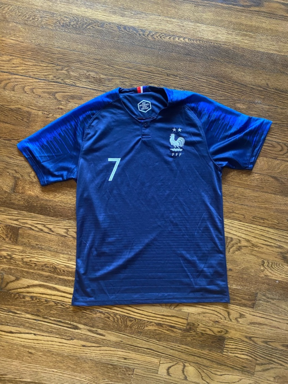 Men's France National Team Blue Soccer Jersey - Griezmann Number 7